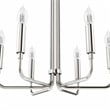 Modway Rekindle 6-Light Iron Metal Chandelier in Polished Nickel