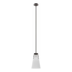 modway aspire metal and fabric pendant light in white and bronze finish