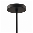 Modway Penrose 6-Light Modern Style Metal Chandelier in Black