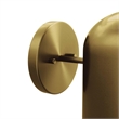 Modway Avenue 1-Light Modern Style Metal Wall Sconce in Satin Brass