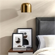 Modway Avenue 1-Light Modern Style Metal Wall Sconce in Satin Brass