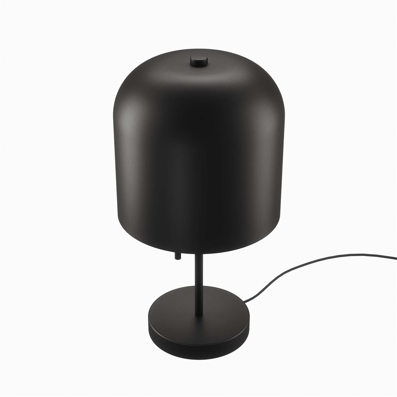 Modway Avenue Modern Style Metal and Fabric Table Lamp in Black