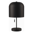 Modway Avenue Modern Style Metal and Fabric Table Lamp in Black