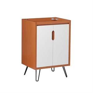 Modway Energize 23&quot MDF and Particleboard Bathroom Vanity Cabinet - Cherry White