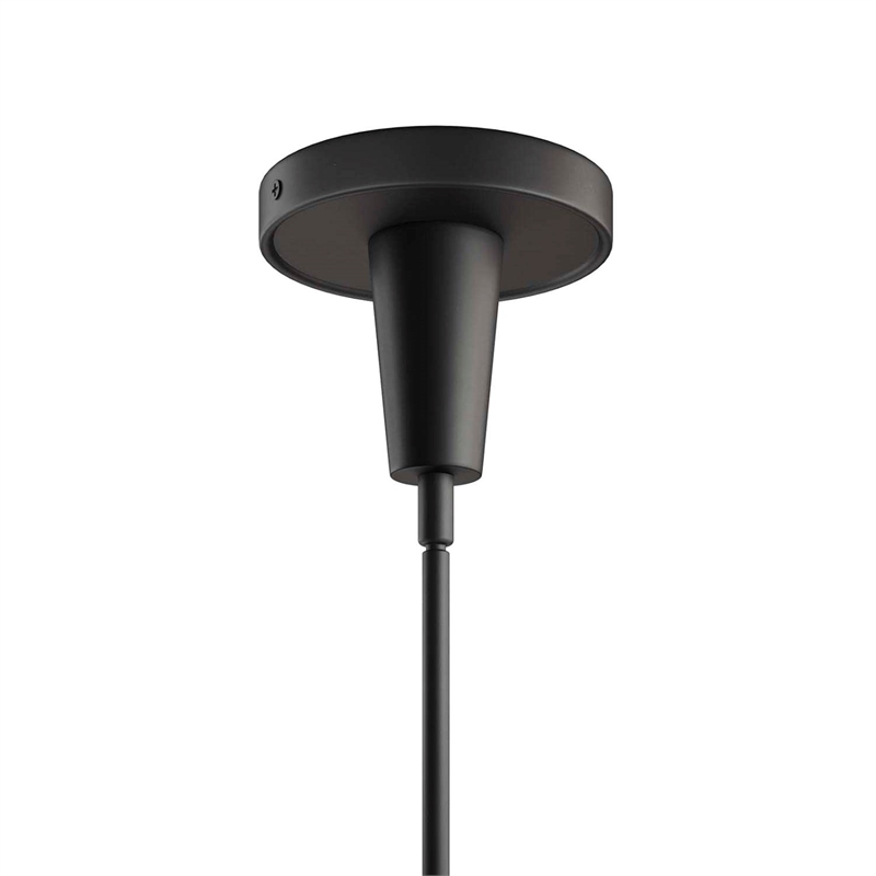 Modway Beacon 3-Light Metal and Glass Pendant Light in Clear/Black