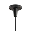 Modway Beacon 3-Light Metal and Glass Pendant Light in Opal/Black