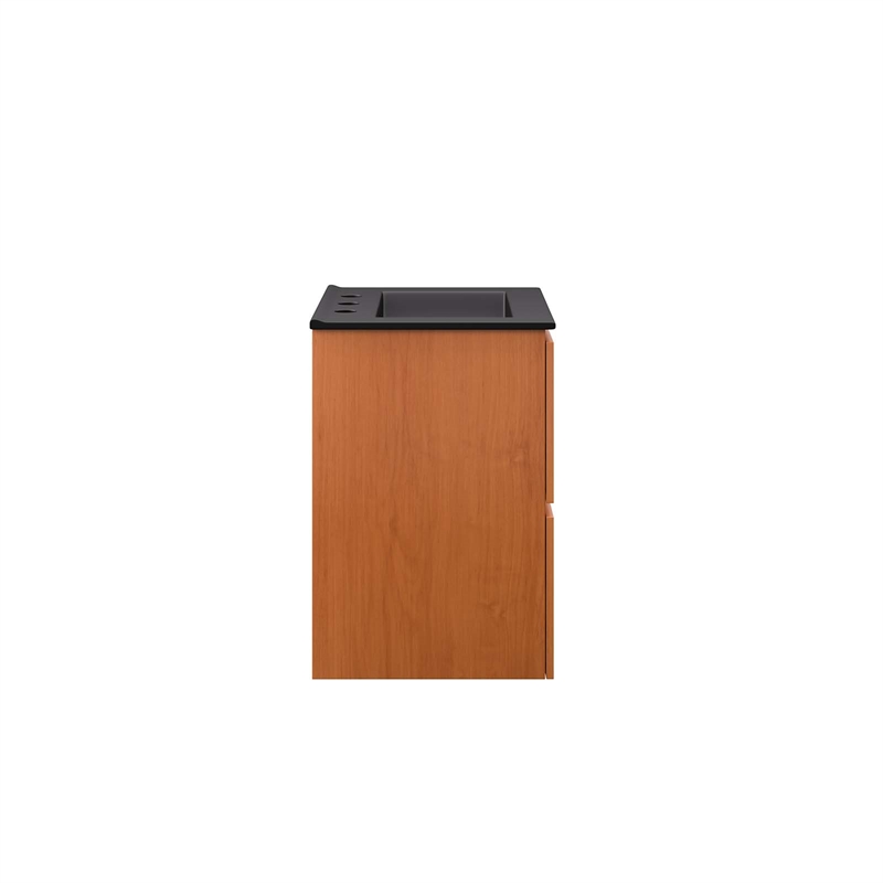 Modway Scenic Bathroom Vanity in Cherry Black