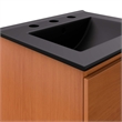 Modway Scenic Bathroom Vanity in Cherry Black