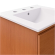 Modway Scenic Bathroom Vanity in Cherry White