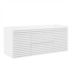 Modway Render 48&quot MDF and Particleboard Bathroom Vanity Cabinet - White