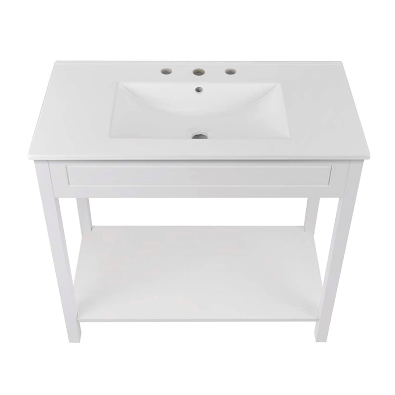 Modway Altura Bathroom Vanity in White White