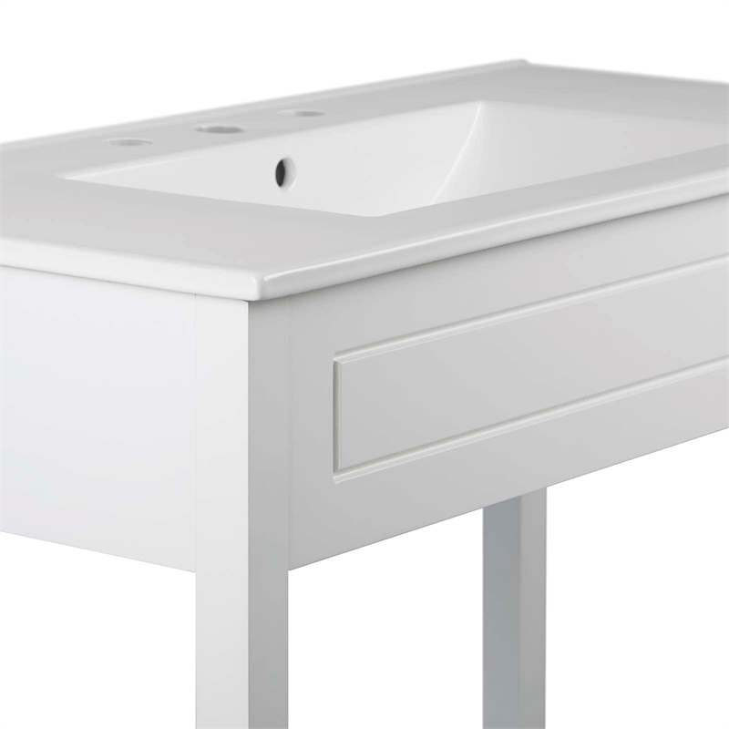 Modway Altura Bathroom Vanity in White White
