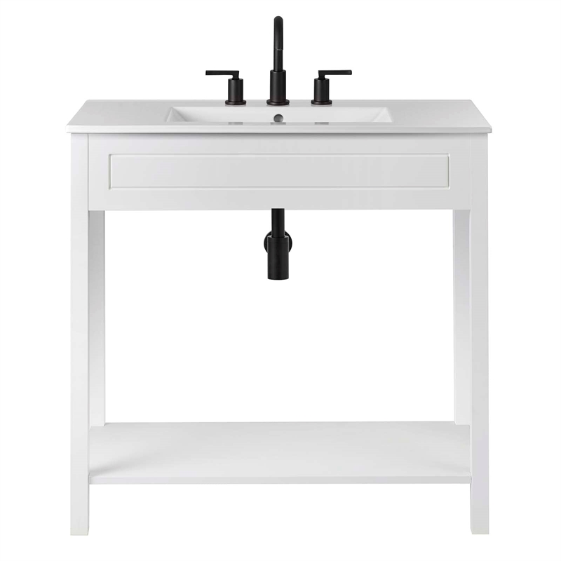 Modway Altura Bathroom Vanity in White White