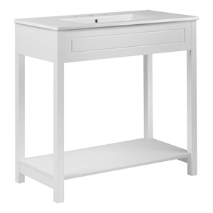 modway altura bathroom vanity in white white