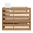 Modway Carlsbad 3-Piece Teak Wood Outdoor Patio Set in Natural/White