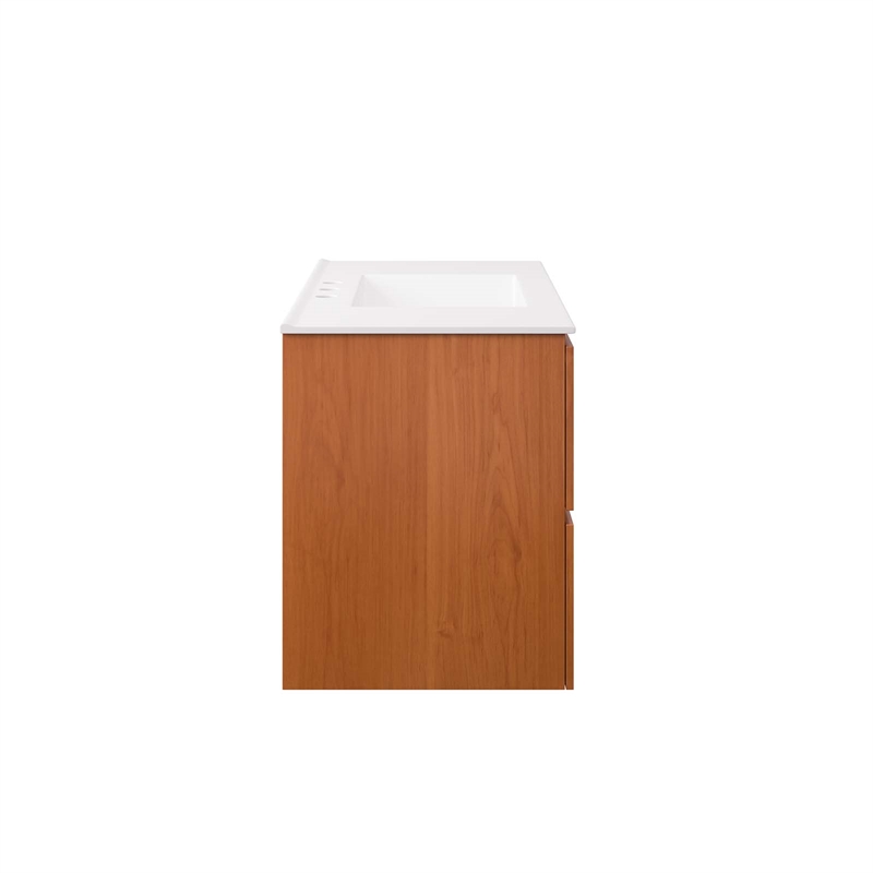 Modway Scenic Bathroom Vanity in Cherry White
