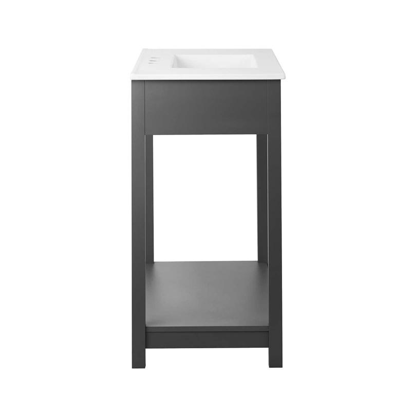 Modway Altura Bathroom Vanity in Gray White
