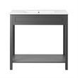 Modway Altura Bathroom Vanity in Gray White