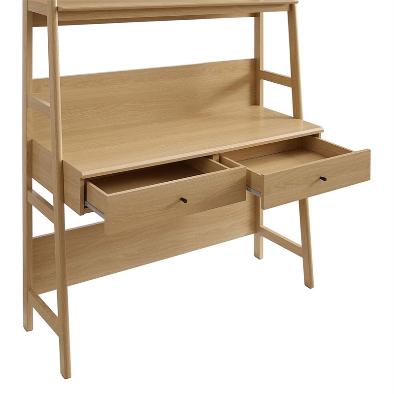 Modway Bixby Modern Style Particleboard and MDF Office Desk in Oak