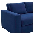 Modway Avendale Modern Style Performance Velvet Loveseat in Deep Navy