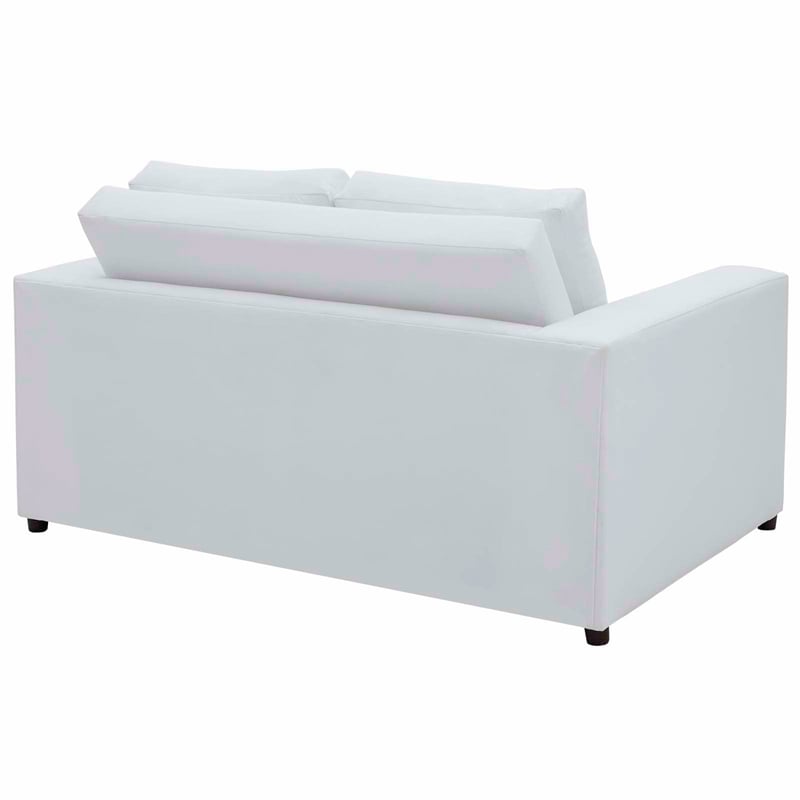 Modway Avendale Modern Style Performance Velvet Loveseat in Dove/White