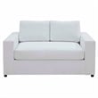 Modway Avendale Modern Style Performance Velvet Loveseat in Dove/White