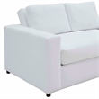 Modway Avendale Modern Style Performance Velvet Loveseat in Dove/White