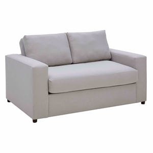 Modway Avendale Linen Blend and Polyester Fabric Loveseat in Flint Gray