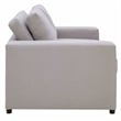 Modway Avendale Linen Blend and Polyester Fabric Loveseat in Flint Gray