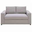 Modway Avendale Linen Blend and Polyester Fabric Loveseat in Flint Gray