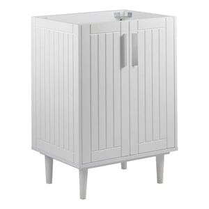 Modway Augusta 24&quot Modern Style Wood Bathroom Vanity Cabinet in White