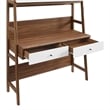 Modway Bixby Particleboard and MDF Office Desk in Walnut/White
