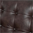 Modway Exalt Modern Style Tufted Vegan Leather Sofa in Brown