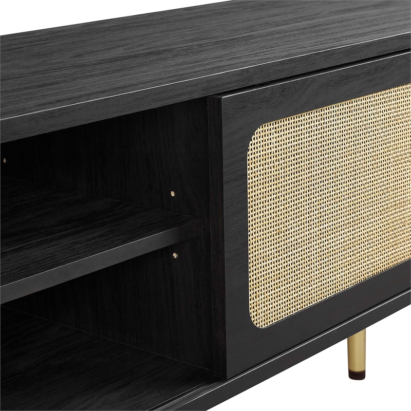 Modway Cambria Rattan and Particleboard TV Stand for TVs up to 47