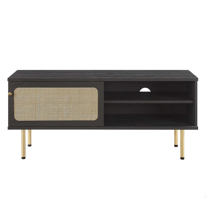 Modway Cambria Rattan and Particleboard TV Stand for TVs up to 47