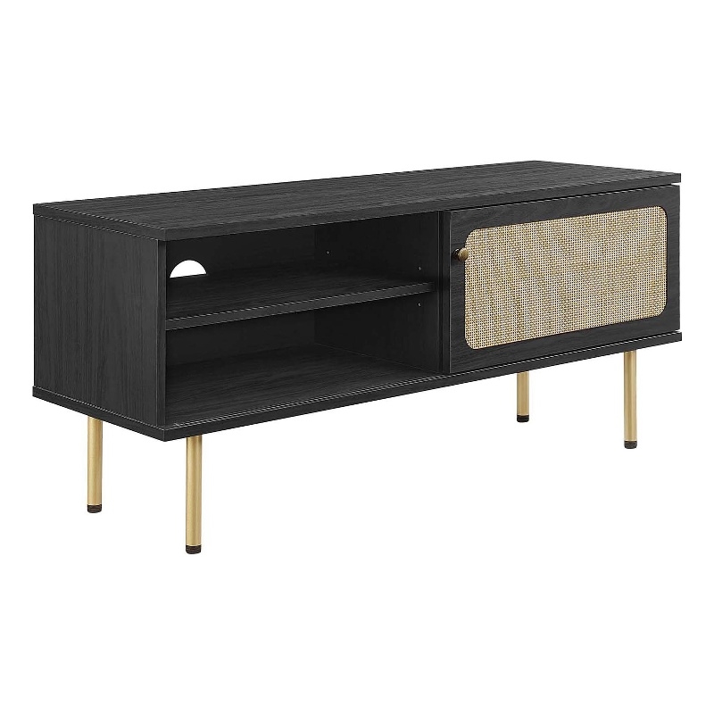 Modway Cambria Rattan and Particleboard TV Stand for TVs up to 47