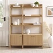 Modway Bixby Particleboard and MDF Bookshelves in Oak (Set of 2)