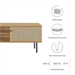 Modway Cambria Rattan and Particleboard TV Stand for TVs up to 47
