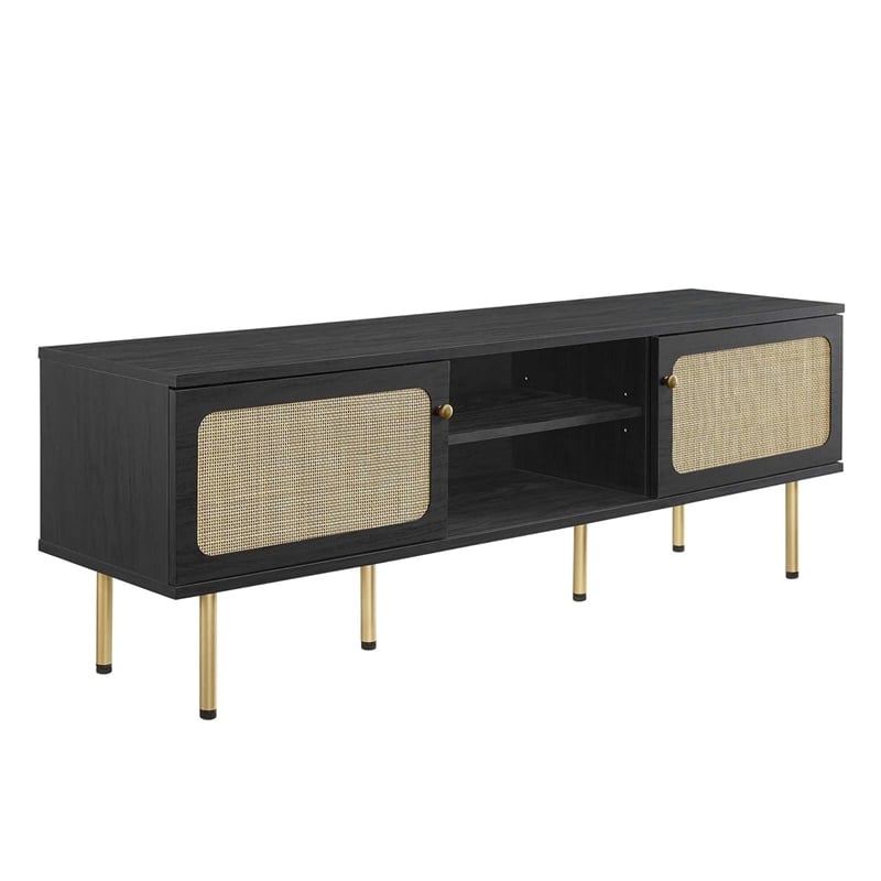 Modway Cambria Rattan and Particleboard TV Stand for TVs up to 60
