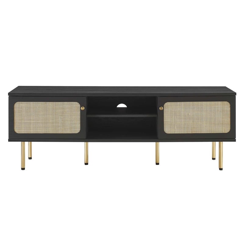 Modway Cambria Rattan and Particleboard TV Stand for TVs up to 60