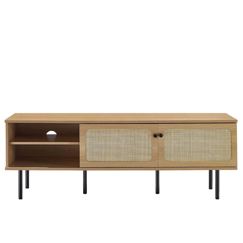 Modway Cambria Rattan and Particleboard TV Stand for TVs up to 60