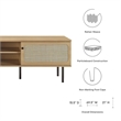 Modway Cambria Rattan and Particleboard TV Stand for TVs up to 70