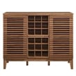 Modway Render Particleboard and Laminate Bar Cabinet in Walnut