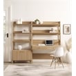Modway Bixby 2-Piece Modern Style Wood Office Desk and Bookshelf in Oak