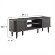 Modway Contour Rubberwood and MDF Wood TV Stand for TVs up to 60