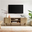 Modway Contour Rubberwood and MDF Wood TV Stand for TVs up to 60