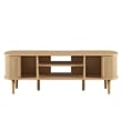 Modway Contour Rubberwood and MDF Wood TV Stand for TVs up to 60