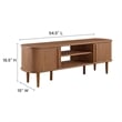 Modway Contour Rubberwood and MDF Wood TV Stand for TVs up to 60
