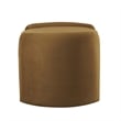 Modway Nebula Upholstered Performance Velvet Ottoman in Cognac Brown