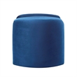 Modway Nebula Upholstered Performance Velvet Ottoman in Midnight Blue